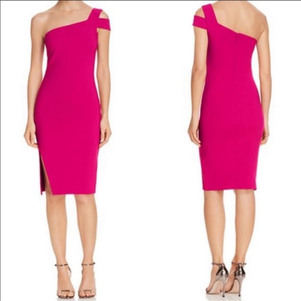 Likely One Shoulder Pink Dress - Picture 1 of 7